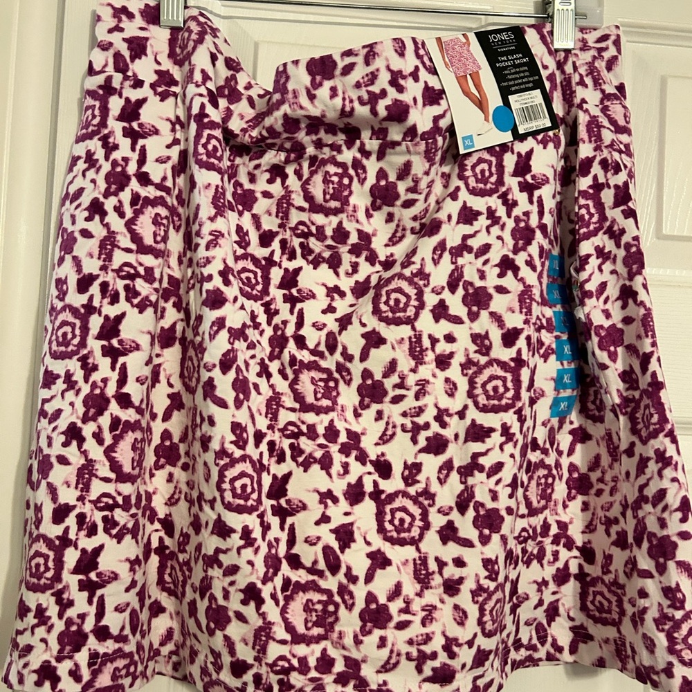 New With Tags Jones New York Signature The Slash Pocket Skort Size X-Large